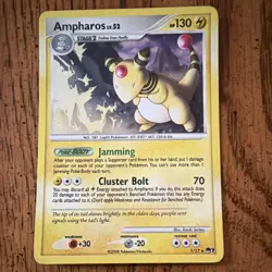 Pokemon Ampharos TCG POP Series 7 1/17 Holo Rare Stage 2 English 2008 NM - Image 1