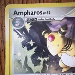Pokemon Ampharos TCG POP Series 7 1/17 Holo Rare Stage 2 English 2008 NM - Image 4