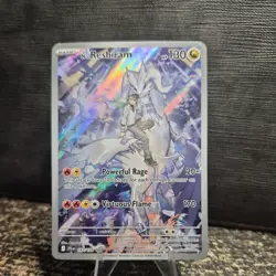 N's Reshiram Full Art Illustration Rare Holo 167/159 Sv09 130 HP Pokemon TCG - Image 1