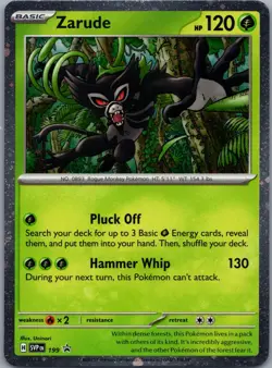 Zarude (Cosmos Holo) 199 Scarlet & Violet Promo Pokemon TCG Holo NM - Image 1