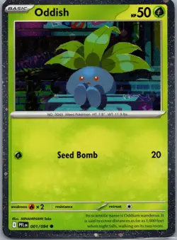 Oddish (Cosmos Holo) 001/094 Miscellaneous Cards & Products Pokemon TCG Holo NM - Image 1