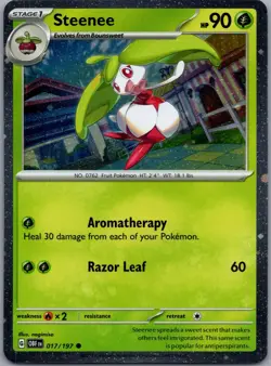 Steenee 017/197 Miscellaneous Cards & Products Pokemon TCG Holo C NM - Image 1