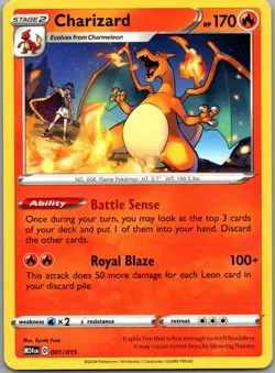 Charizard 001/015 McDonald's Promos 2024 Pokemon TCG P NM - Image 1