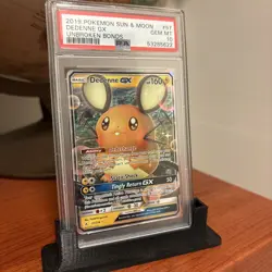 2019 Pokemon Sun & Moon Dedenne GX Unbroken Bonds #57 Full Art PSA 10 Gem Mint - Image 2