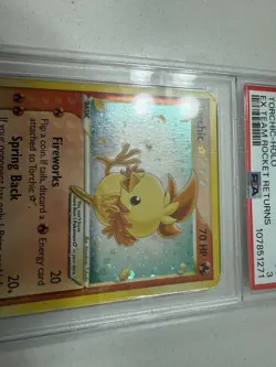 2004 Pokemon Team Rocket Returns Gold Star Promo Torchic Holo PSA 3 Very Good - Image 5