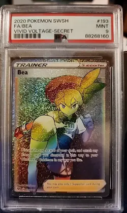 2020 Pokemon SWSH FA/BA VIVID VOLTAGE SECRET PSA GRADED 9 MINT - Image 1