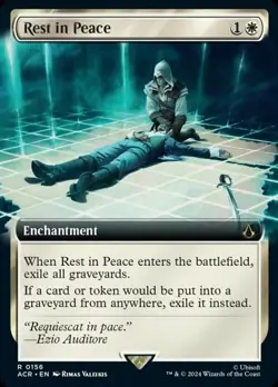 1 x Rest in Peace - Foil - Extended Art - Universes Beyond: Assassin's Creed - N - Image 1