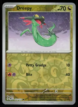 Dreepy 071/131 Common Prismatic Evolutions Pokemon Reverse Holo Near Mint - Image 1