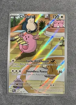 Chansey 187/167 Sv06: Twilight Masquerade Holo Illustration Rare NM - Image 1