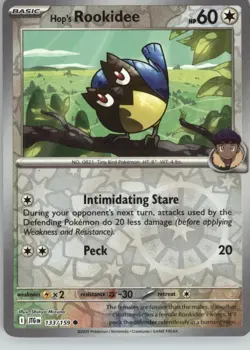 Hop's Rookidee 133/159 Common Journey Together Pokemon Reverse Holo Near Mint - Image 1