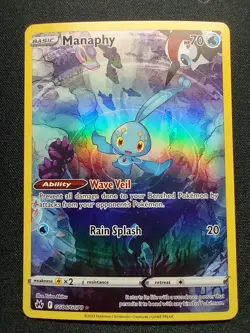 Manaphy GG06/GG70 Crown Zenith Galarian Gallery Ultra Rare Full Art Pokemon - Image 1