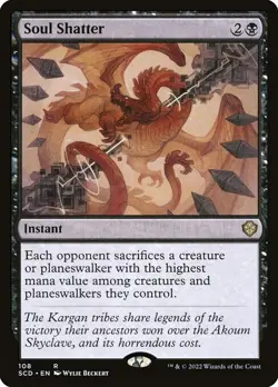 NM Soul Shatter, MTG, Starter Commander Deck, Magic the Gathering, 108 - Image 1