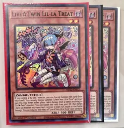 3x Live Twin Lil-la Treat 1st Edition Super Rare MP22-EN015 Yu-Gi-Oh! - Image 1