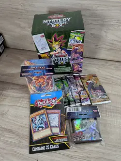 Yu-Gi-Oh Mystery Power Box Five Booster Packs 50 Ct Sleeve Mystery Item - Image 1