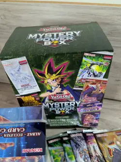 Yu-Gi-Oh Mystery Power Box Five Booster Packs 50 Ct Sleeve Mystery Item - Image 2
