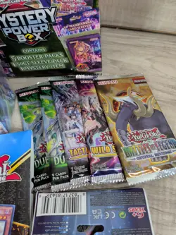 Yu-Gi-Oh Mystery Power Box Five Booster Packs 50 Ct Sleeve Mystery Item - Image 3