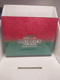 B6 BOX 6 DECK ST-30 ONE PIECE CARD GAME STARTER DECK EX LUFFY ACE ENGLISH SEALED - Image 1