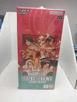 B6 BOX 6 DECK ST-30 ONE PIECE CARD GAME STARTER DECK EX LUFFY ACE ENGLISH SEALED - Image 3