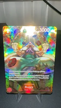 One Piece TCG Buggy OP03-008 SP Rare Parallel Art Wings Of The Captain OP-06 - Image 1