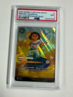 Disney Lorcana Mirabel Madrigal Set Championship Top Prize Promo 7/P2 PSA 9 Mint - Image 1