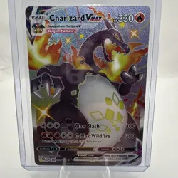 Pokemon TCG Charizard VMAX Holo Ultra Rare Card Shining Fates SV107/SV122 - Image 1
