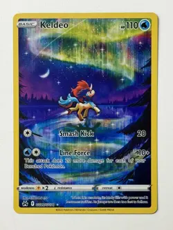 Pokemon TCG Keldeo Crown Zenith: Galarian Gallery Holo Rare Card GG07/GG70 - Image 1