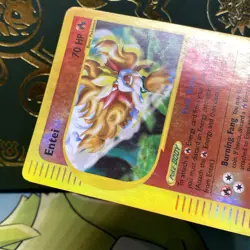 Pokemon TCG English Card e-Series Aquapolis Entei 10/147 Reverse Holo Rare MP - Image 4