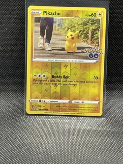 Pokemon Pikachu 027/078 Reverse Holo Pokemon GO - Image 1