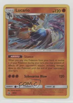 Lucario (Holo) Pokemon Sun & Moon Black Star Promo #SM54 - Image 1