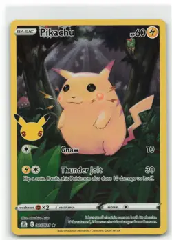 (4) Pikachu 005/025 Celebrations Pokemon TCG Near Mint to Mint Lot - Image 4