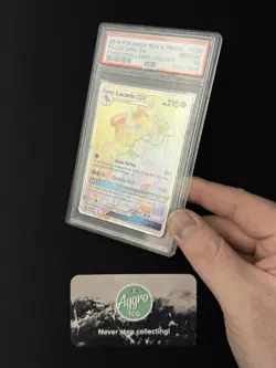 Lucario GX - 135/131 Pokemon SM Forbidden Light Rainbow Secret Rare - PSA 10 - Image 3