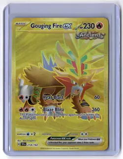 Gouging Fire ex - 214/162 Hyper Rare Holo NM Pokemon SV05: Temporal Forces - Image 1