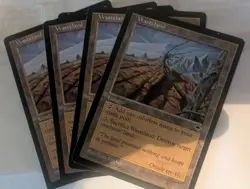 4x Wasteland Tempest Regular WOTC 1997 Legacy PLAYSET! Four matching copies - Image 1