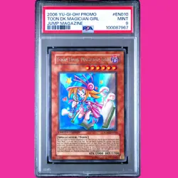 Toon Dark Magician Girl 2006 YU-GI-OH! Promo Jump Magazine EN010 PSA 9 - Image 1