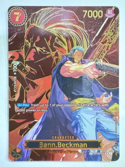 One Piece TCG OP09 - Benn.Beckman OP09-009 SR SP Alt Art NM(zc - Image 1