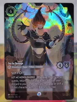 Ravensburger Disney Lorcana Syndrome - Out for Revenge Enchanted Holo 238/204 - Image 1