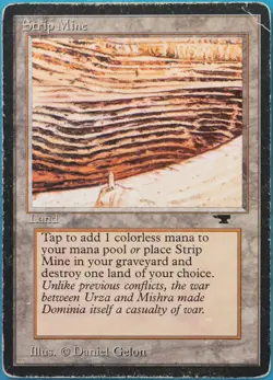Strip Mine (d Tower) Antiquities HEAVILY PLD Land Rare CARD (516981) ABUGames - Image 1