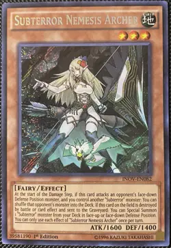 Subterror Nemesis Archer INOV-EN082 Invasion: Vengeance 1st Ed - Yugioh Card - Image 1