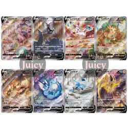 Pokemon TCG S-Chinese Sword&Shield Eevee Her Umbreon&Sylveon 8 SR Cards CS4aC NM - Image 1
