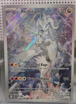 Pokemon N's Reshiram Illustration Rare Holo Sv09 167/159 130 HP.new Dragon Card - Image 2