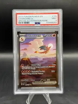 Pokemon TCG Charizard EX Scarlet & Violet 151 Card Sir 199/165 PSA 9 - Image 1