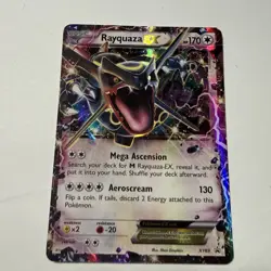 Rayquaza EX (Shiny) XY69 XY Holo Pokemon Card - Image 1