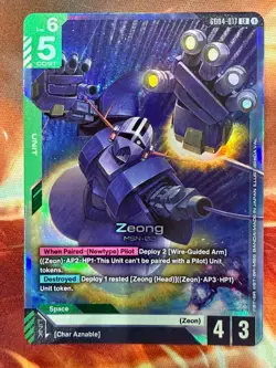 Zeong (GD04-017) [LR Foil] (NM) - Gundam Card Game - Phantom Aria (ENG) - Image 1