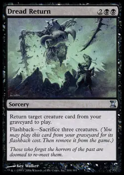 MTG Dread Return - Foil, Moderate Play, English Time Spiral - Image 1