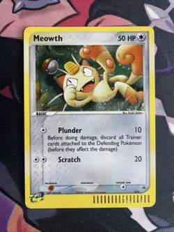 Pokemon TCG - Meowth #013 WOTC Promo Holo - Vintage 2003 Nintendo NM SWIRL - Image 1