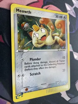 Pokemon TCG - Meowth #013 WOTC Promo Holo - Vintage 2003 Nintendo NM SWIRL - Image 2