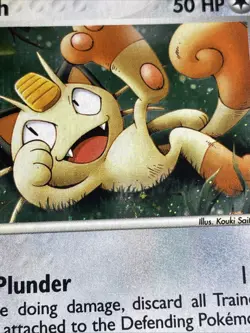 Pokemon TCG - Meowth #013 WOTC Promo Holo - Vintage 2003 Nintendo NM SWIRL - Image 4