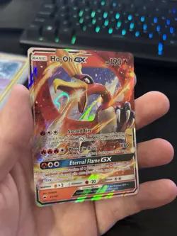 Ho-Oh GX 21/147 SM-Burning Shadows Holo Pokemon TCG 190 HP Ultra Rare EN - Image 3