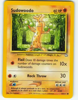 Sudowoodo - 77/111 Neo Genesis - Pokemon TCG - 2000 - Image 1