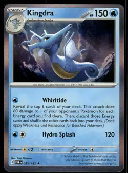 Kingdra 032/182 Holo Paradox Rift Pokemon TCG trading card - Image 1